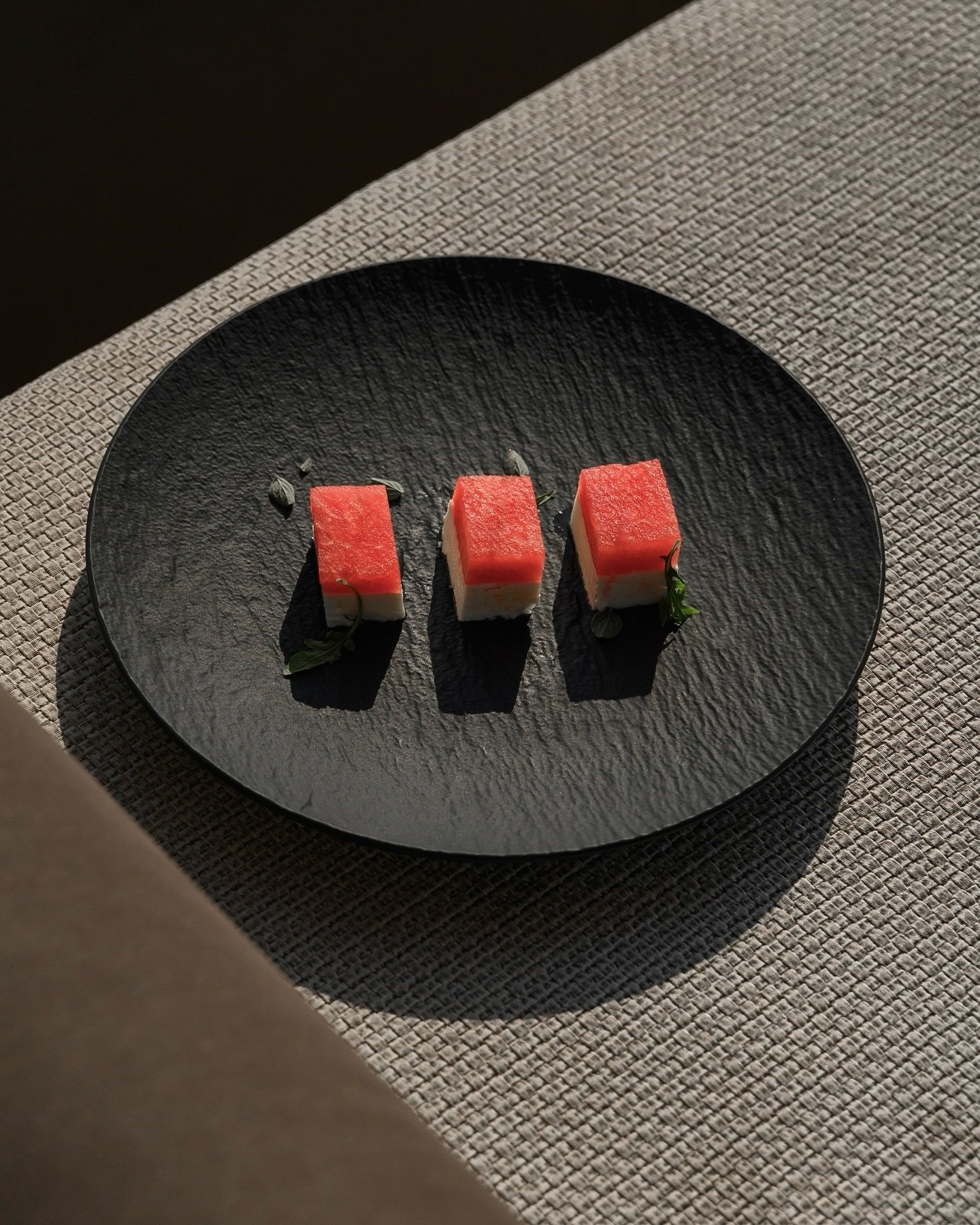Three small plated bites at Istoria’s Mr. E restaurant
