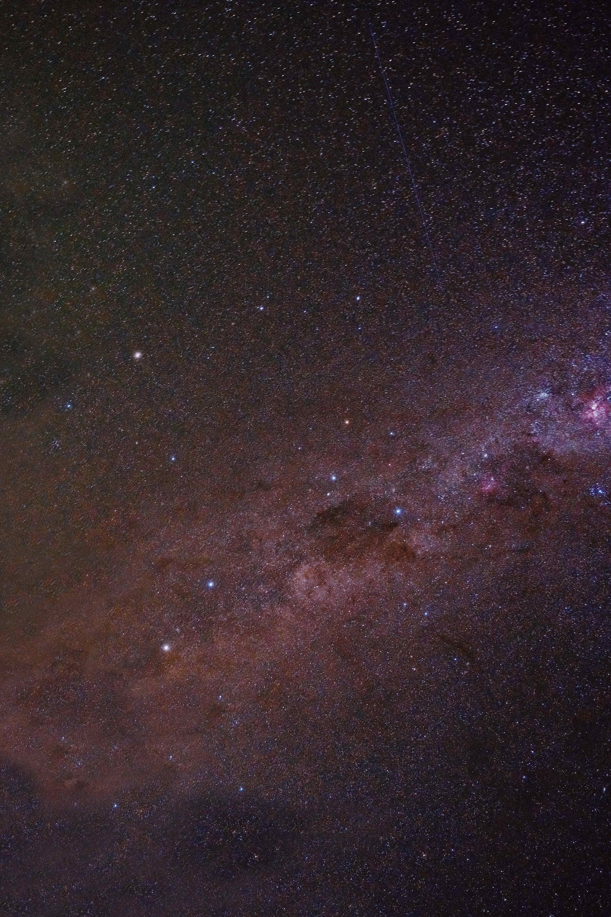 Milky Way stretching across the night sky above Patagonia National Park