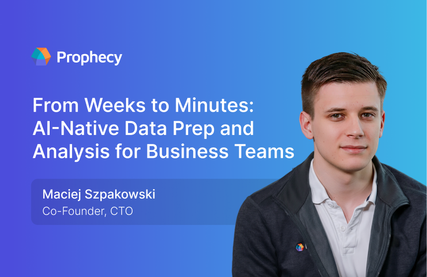 From weeks to minutes: AI native data prep for business teams