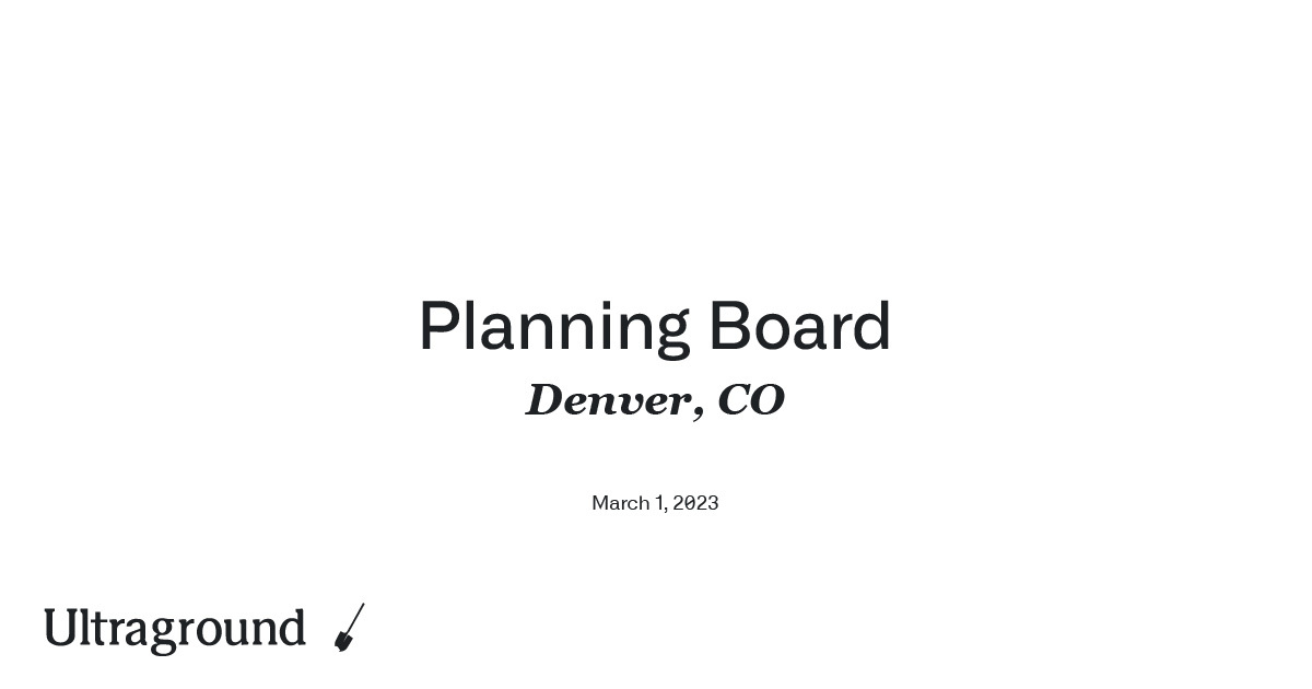 Denver Planning Board