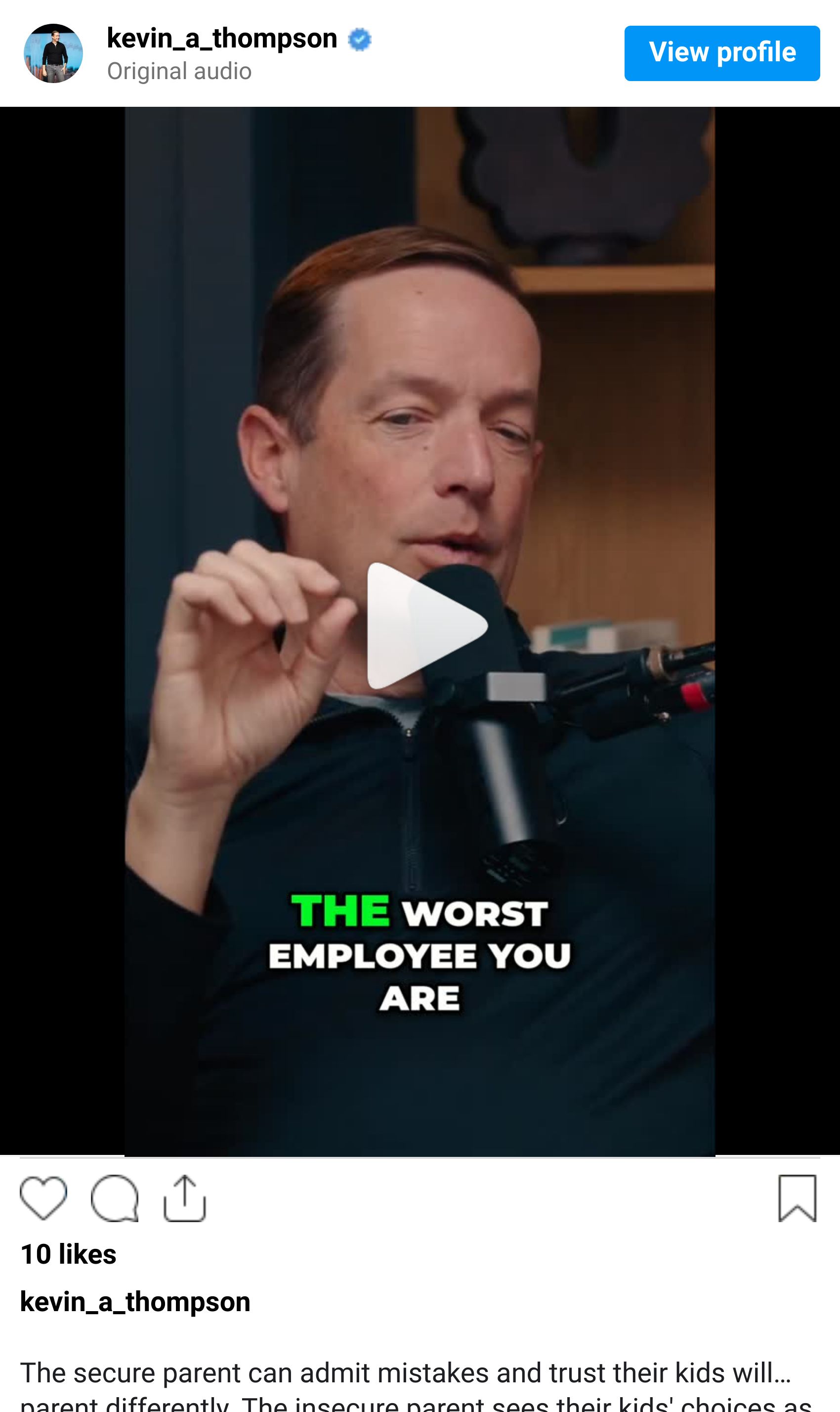 Instagram reel screenshot