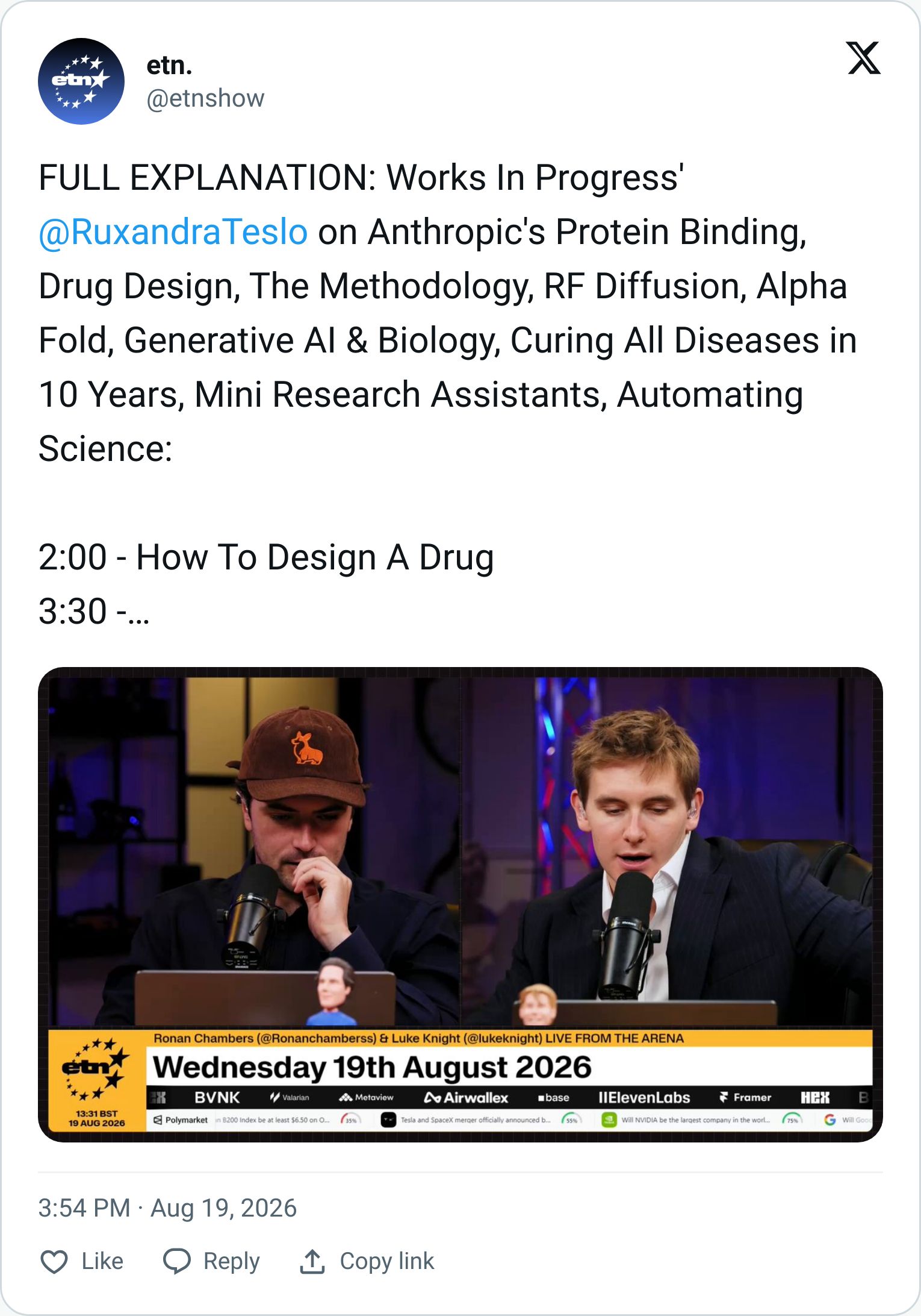 Tweet screenshot