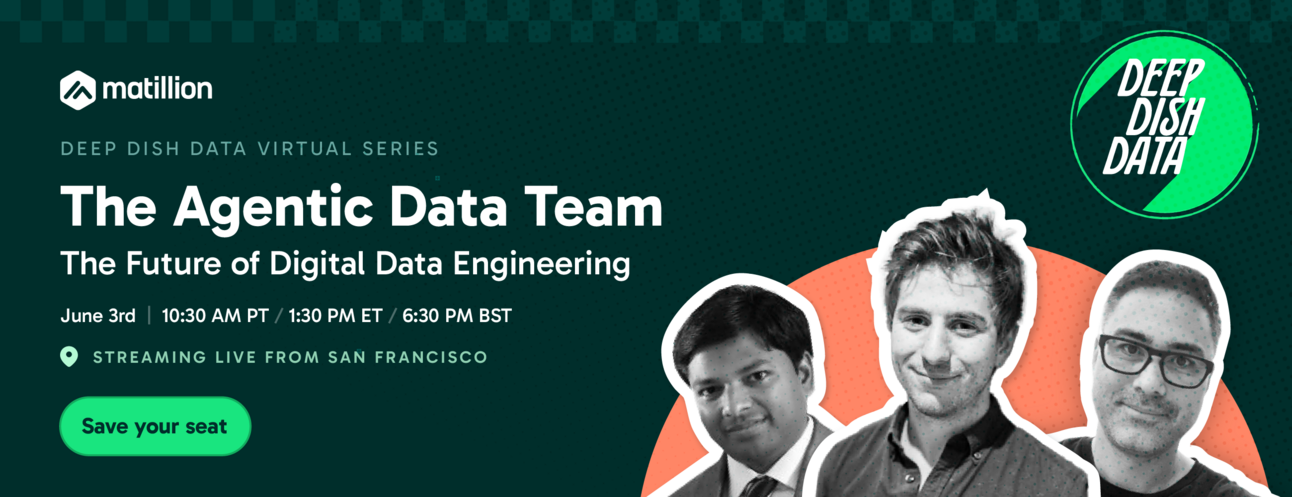 Streaming Live from SF: Deep Dish Data | Agentic Data Engineering Launch and more 