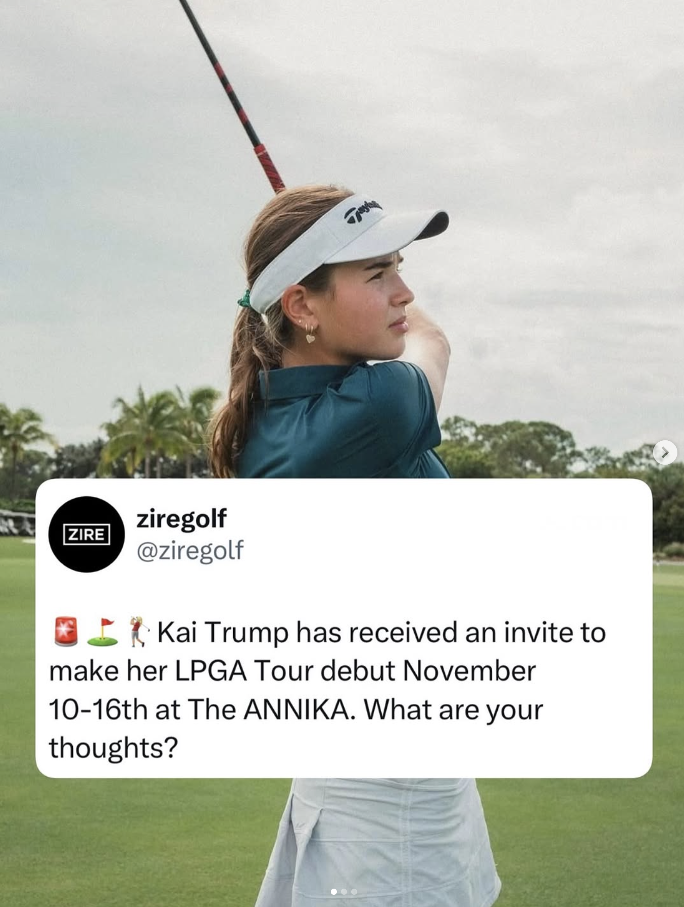Kai Trump LPGA debut