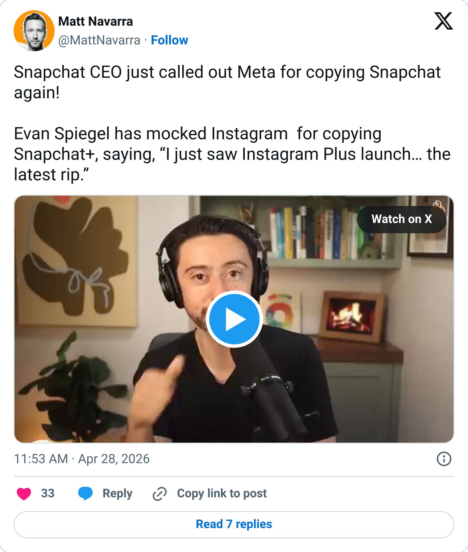 Tweet screenshot