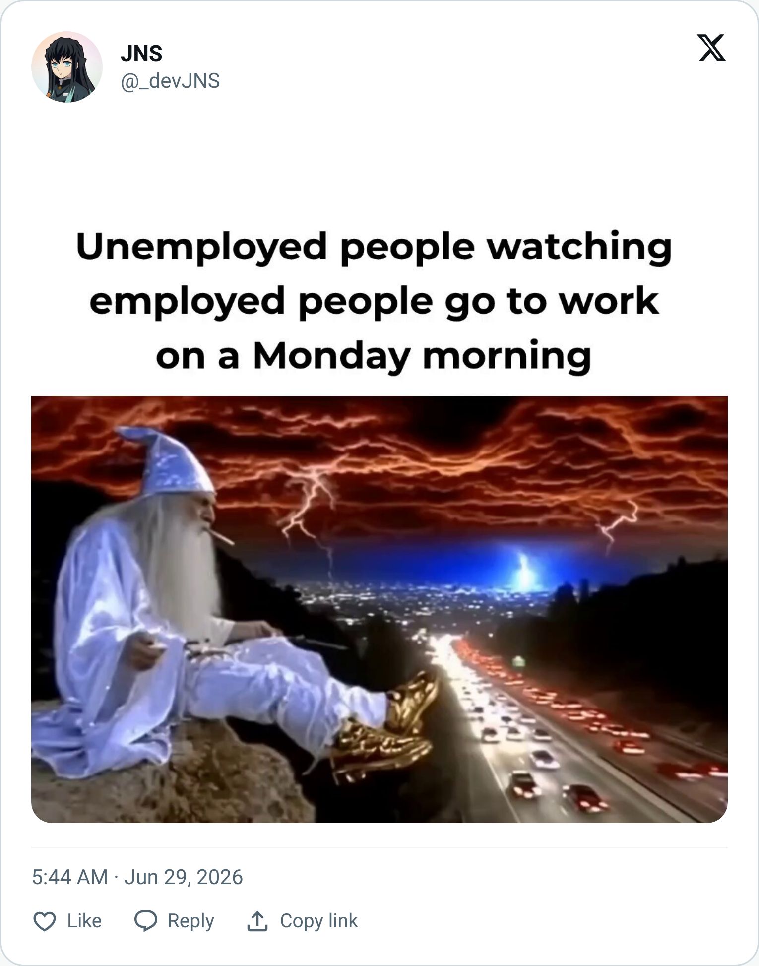 Tweet screenshot