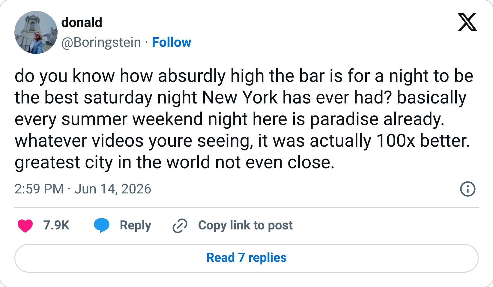 Tweet screenshot