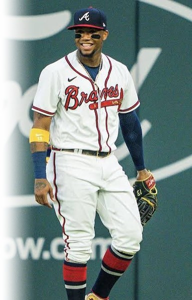 Ronald Acuna Jr. in the outfield