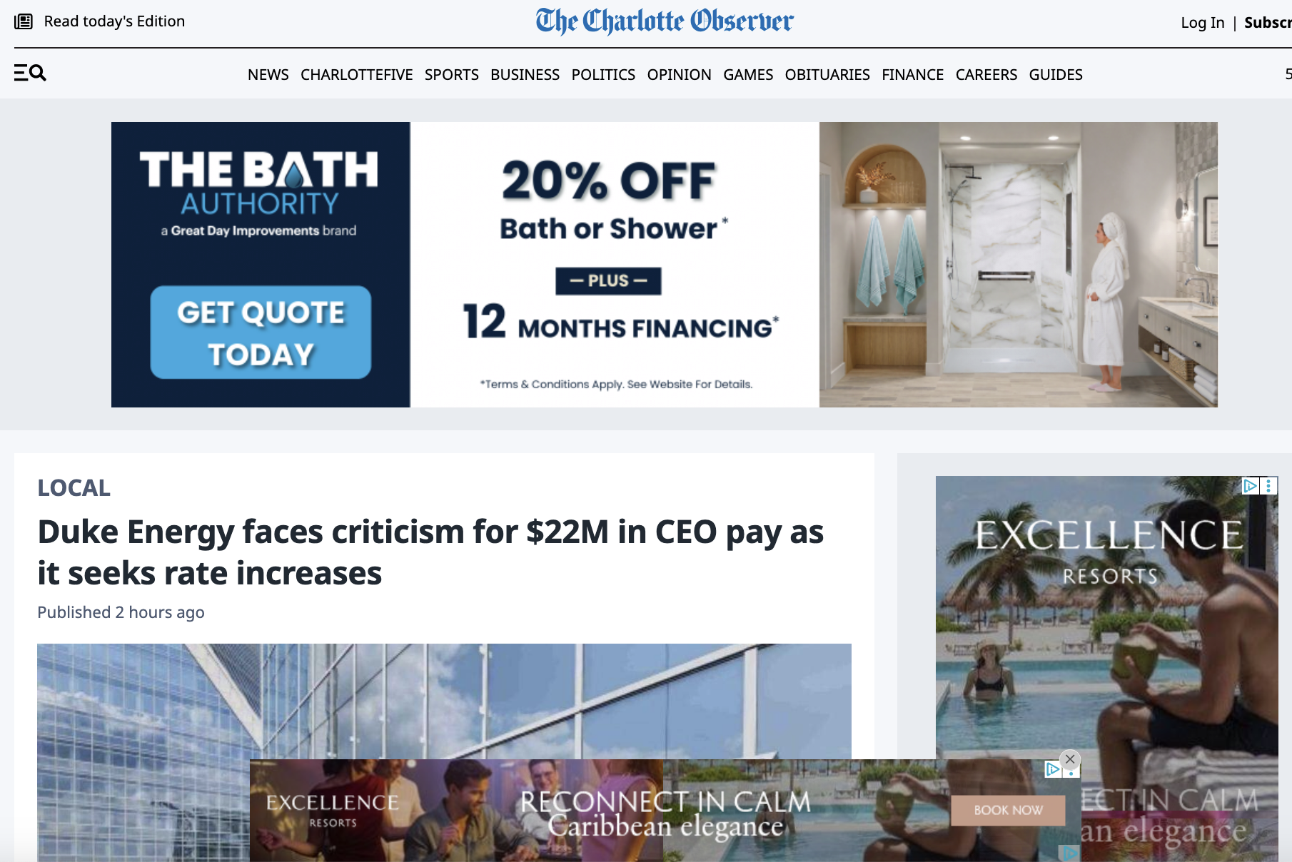 The Charlotte Observer's top 2 editors are leaving