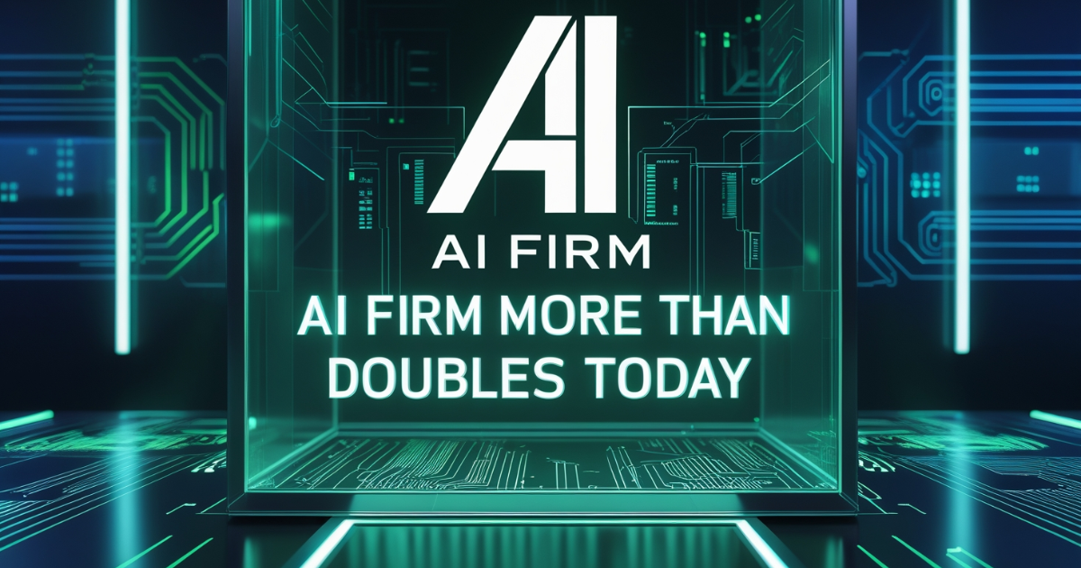 AI Firm More Than Doubles Today