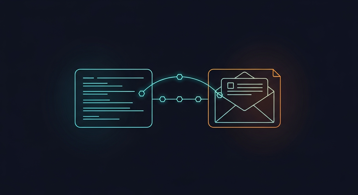 Transcript to follow-up email transformation
