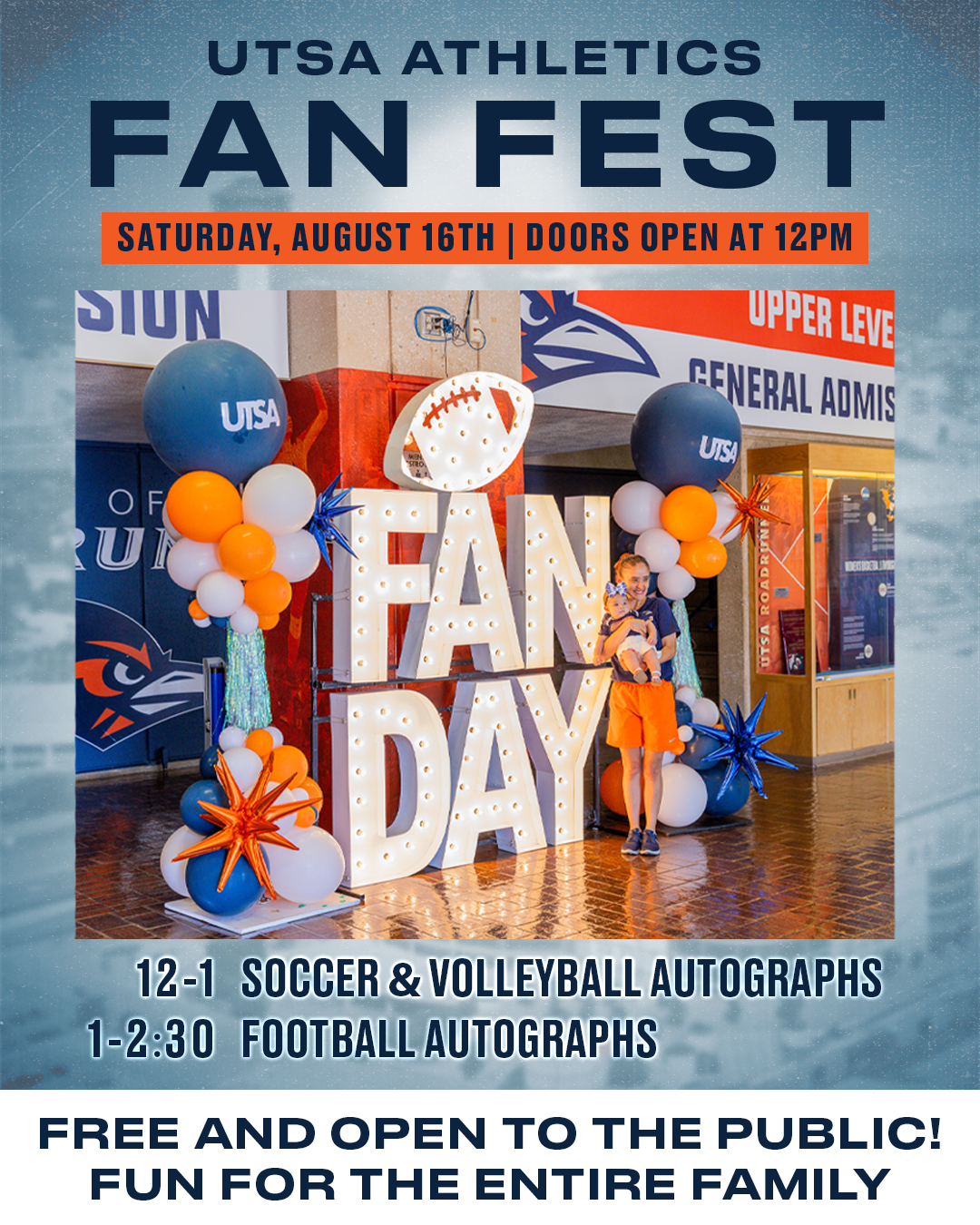 Utsa Fans Join us for UTSA Athletics Fan Fest TOMORROW!