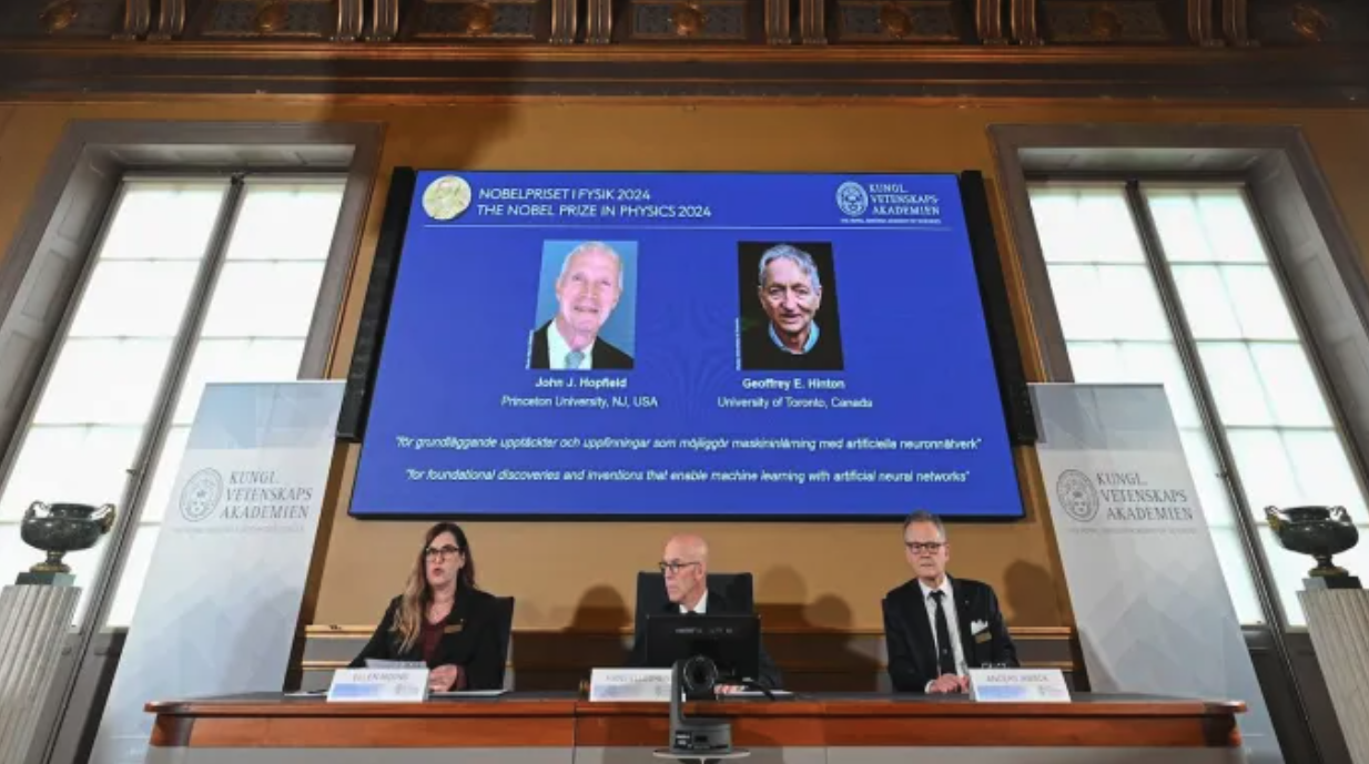 Nobel Prize in Physics for the work done in foundational AI
