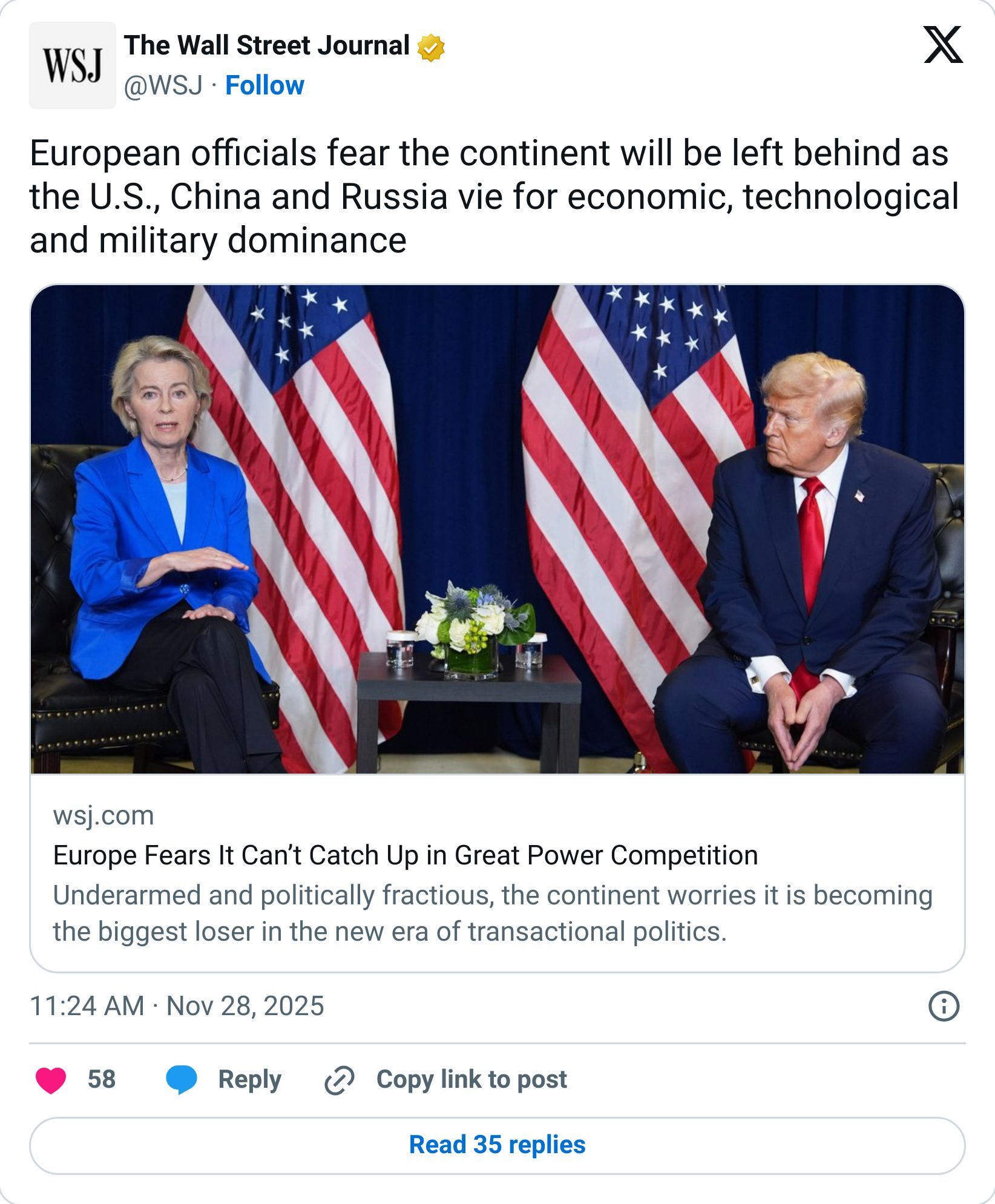 Tweet screenshot
