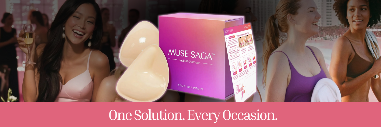 Muse Saga Push Up Sticky Bra Inserts — Instant Glamour hero shot