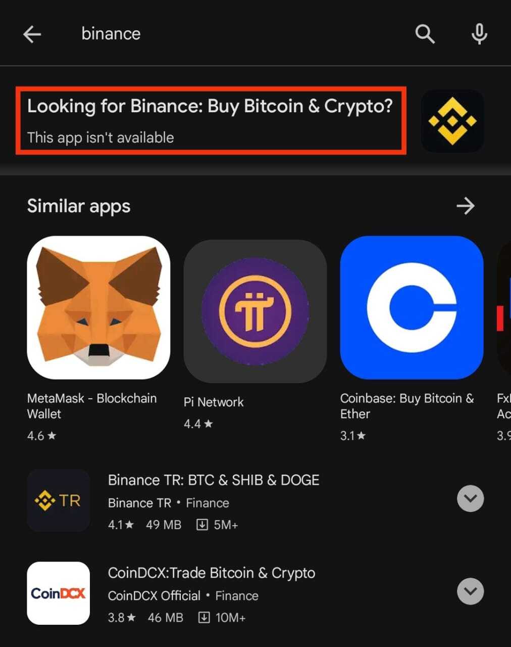 Binance, KuCoin, MEXC Apps Removed from Play Store