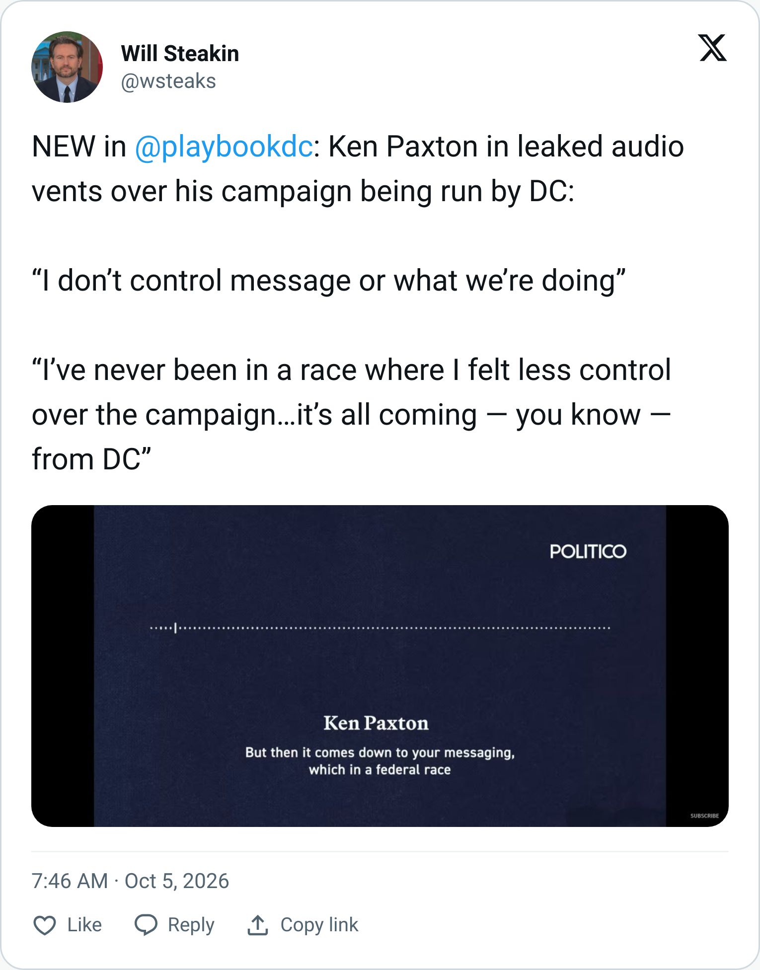 Tweet screenshot