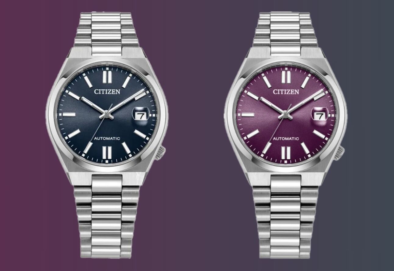 Citizen Expands The Smash-Hit 37mm Tsuyosa With A Purple And Blue
