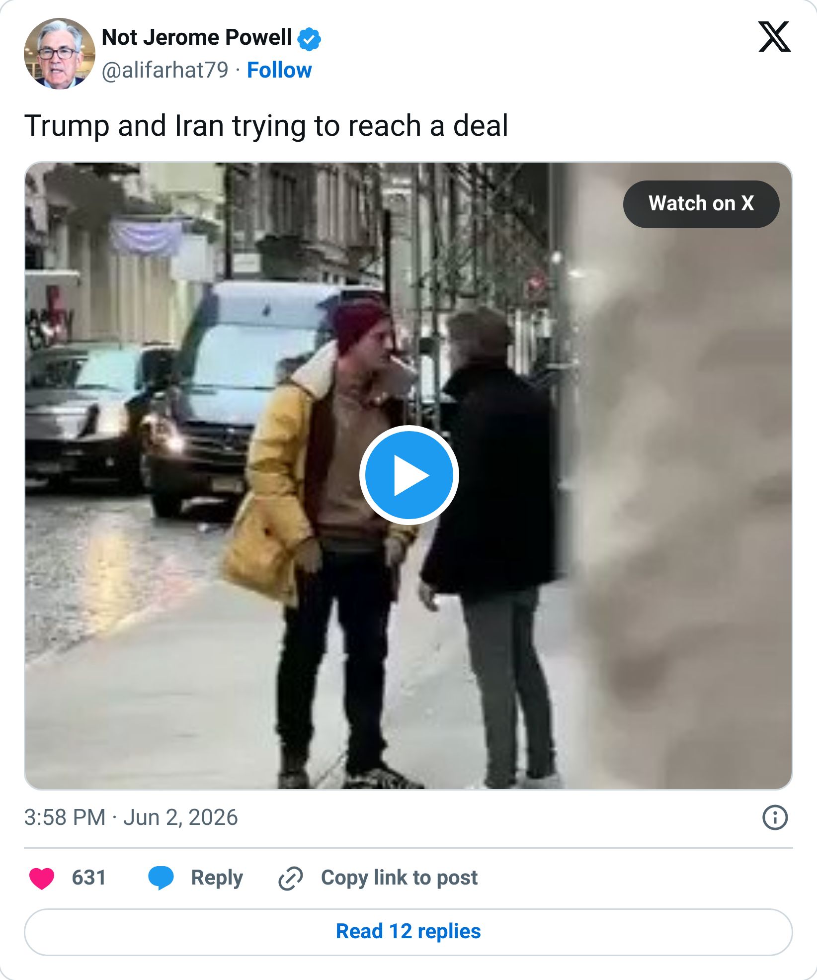 Tweet screenshot