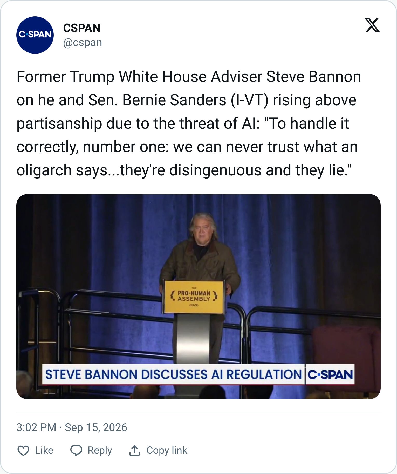 Tweet screenshot