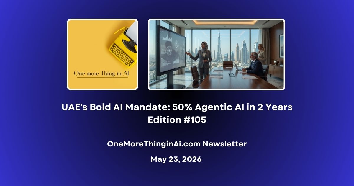 UAE's Bold AI Mandate: 50% Agentic AI in 2 Years