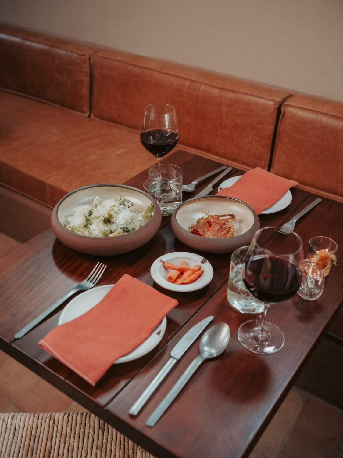 Dishes served at Juliette at Hotel Willa