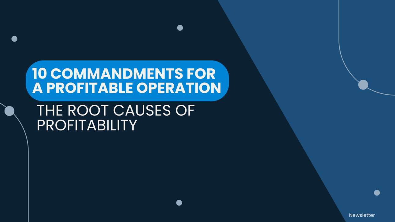 10 Commandments For A Profitable Operation