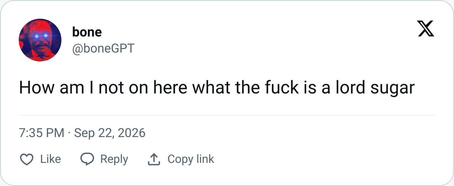 Tweet screenshot