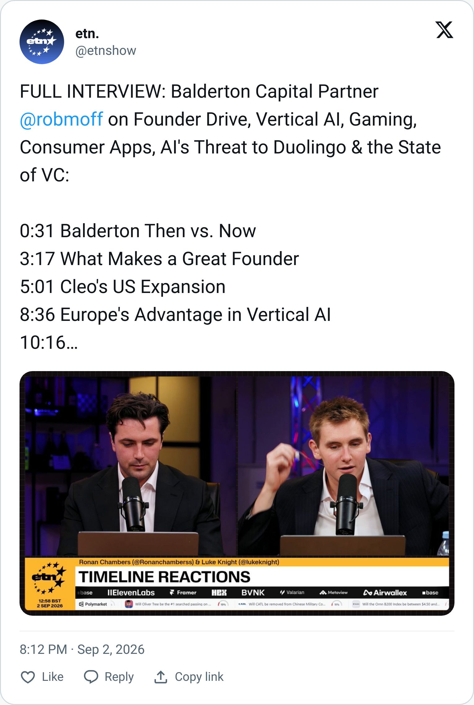 Tweet screenshot