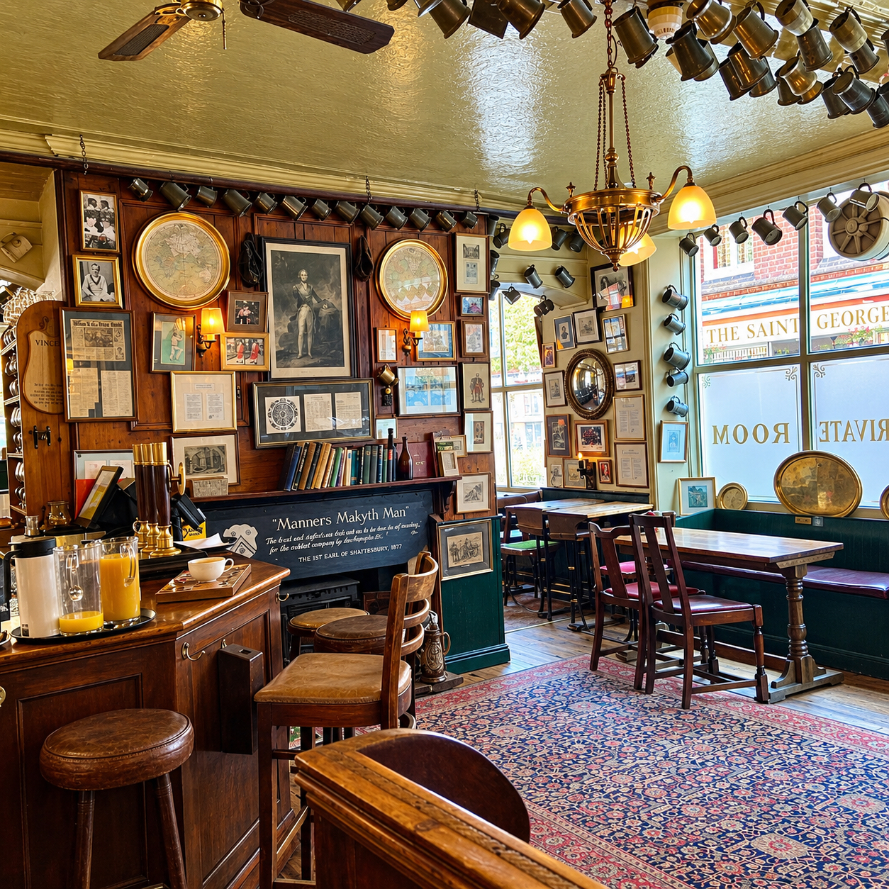 Design details at The Wykeham Arms