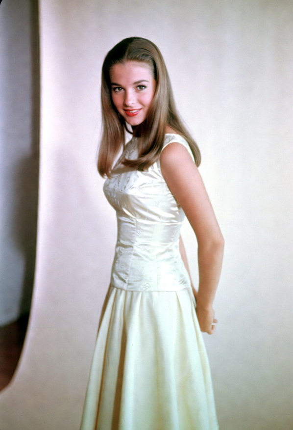 Elke Sommer in a classic 1960s studio portrait