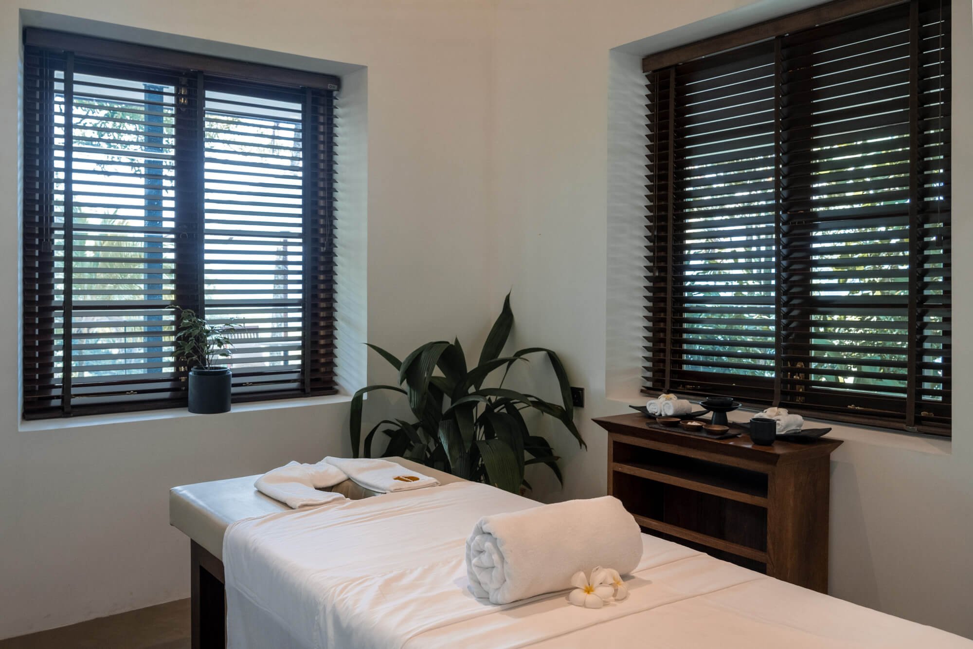 Spa treatment room at Glenross Living