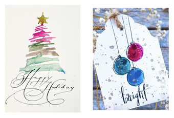 Workshop artwork: Watercolor Holiday Cards