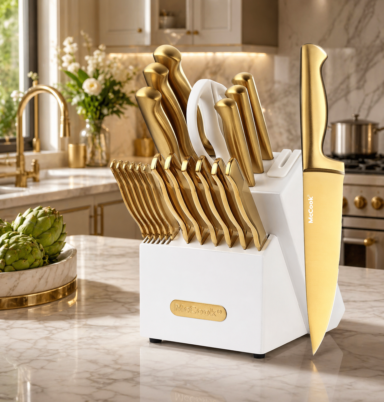 McCook Titanium Kitchen Knife Set