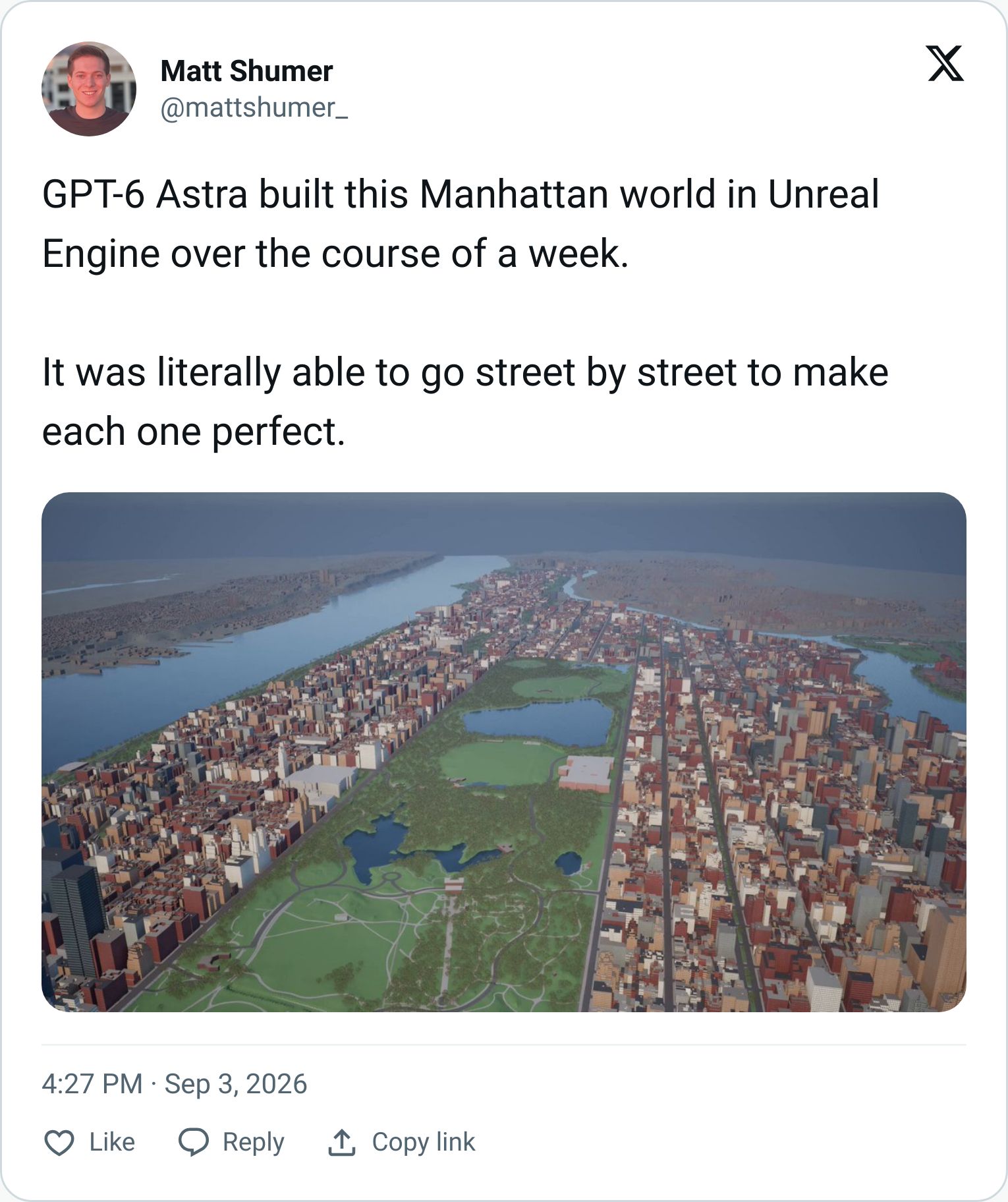 Tweet screenshot