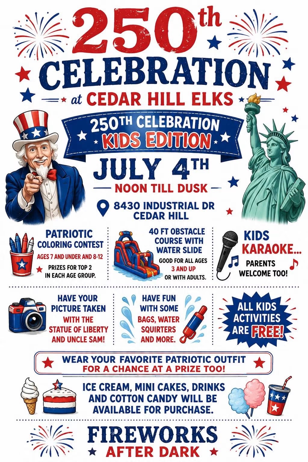 Cedar Hill Elks July 4th Event