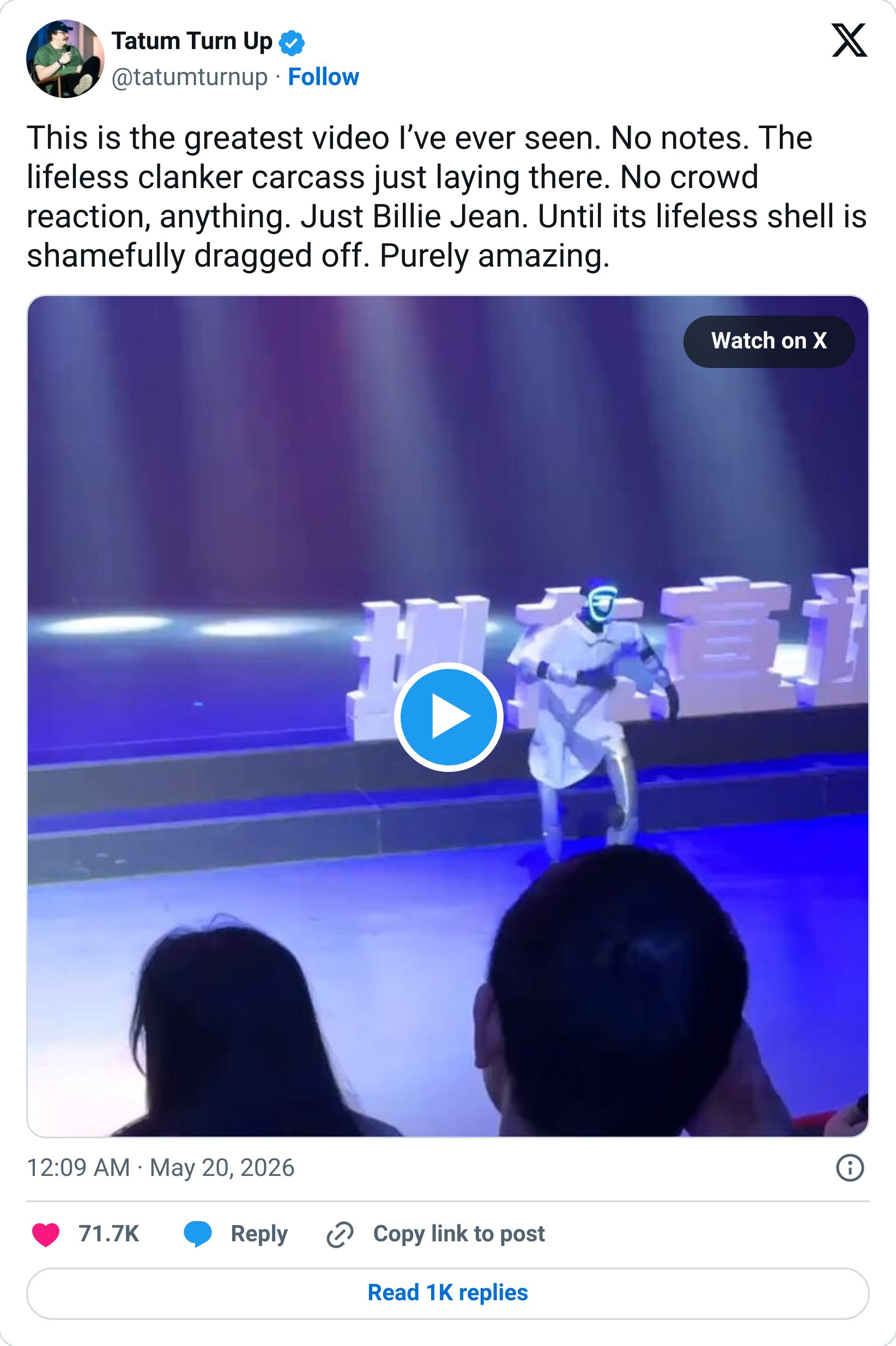 Tweet screenshot