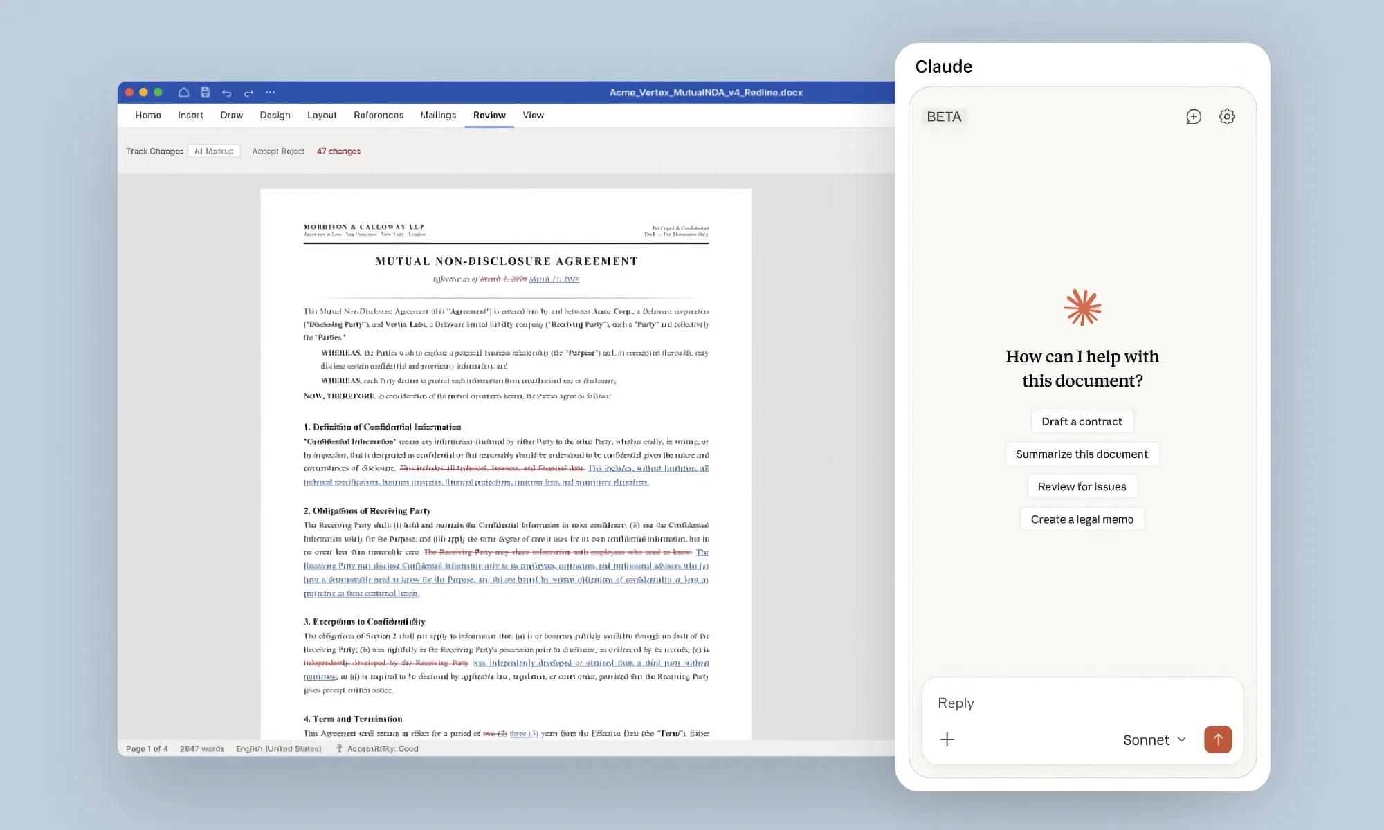 Write and edit Word docs smarter with Claude 🚀