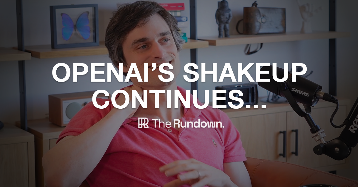 OpenAI co-founder shakeup continues...
