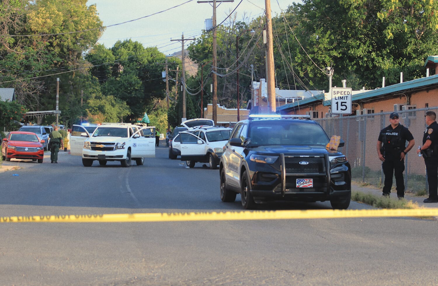 Crime scene photo outside the Arroyo Motel in Nogales