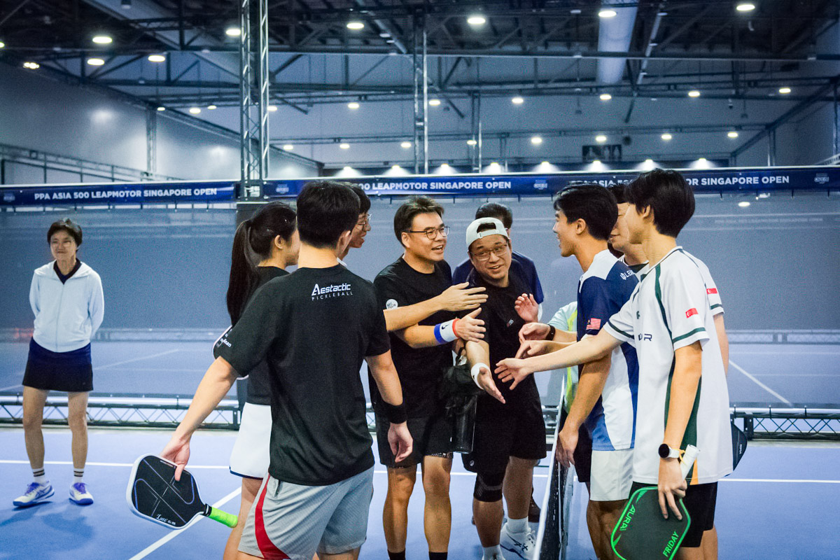 The only acceptable lie in Pickleball – "Good game, good game".