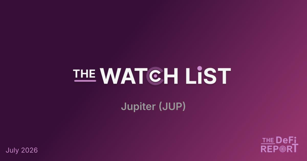 The Watch List: Jupiter (JUP)