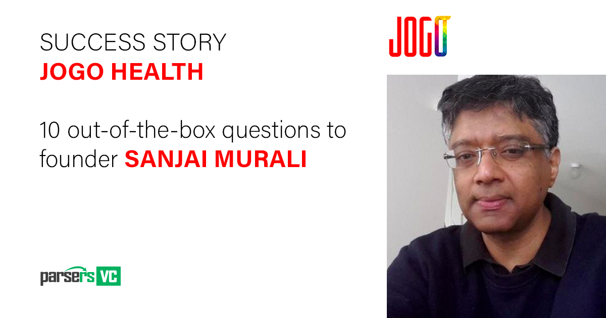 JOGO Health Success Story. 10 OOTB questions to founder Sanjai ...