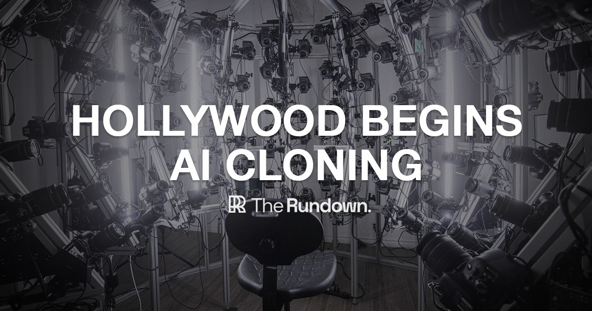 Hollywood begins AI cloning