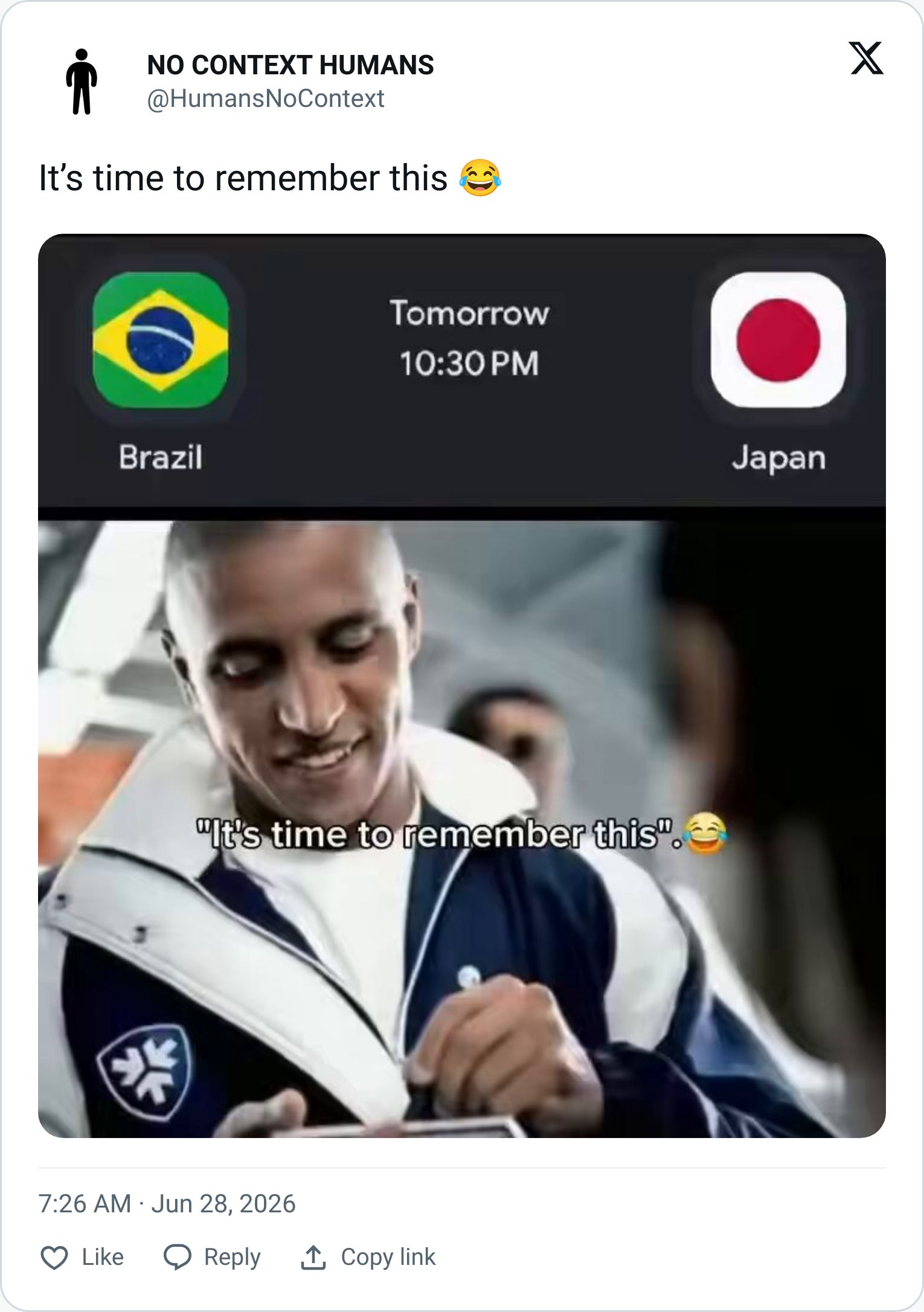 Tweet screenshot
