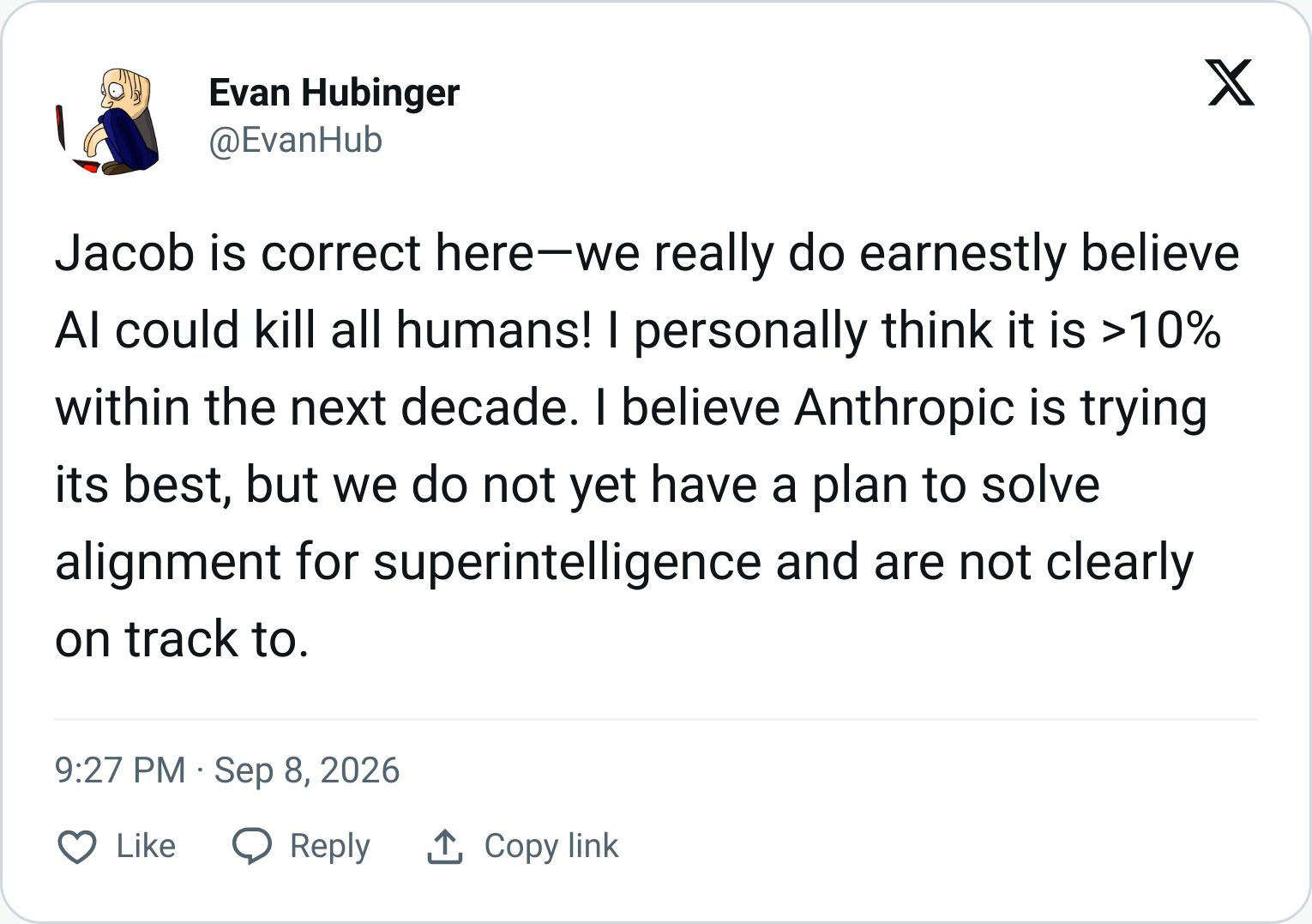 Tweet screenshot