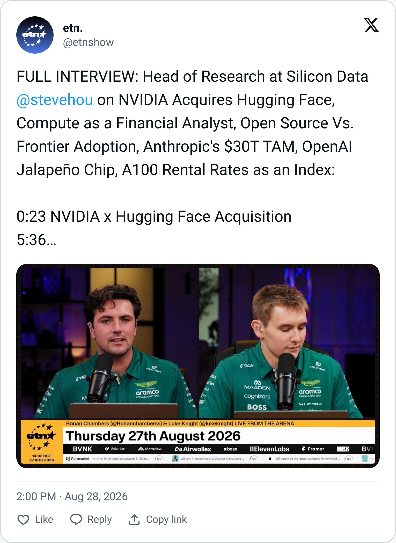 Tweet screenshot