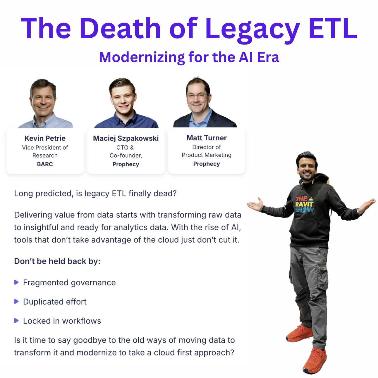 The Death of Legacy ETL? Can't miss this one!