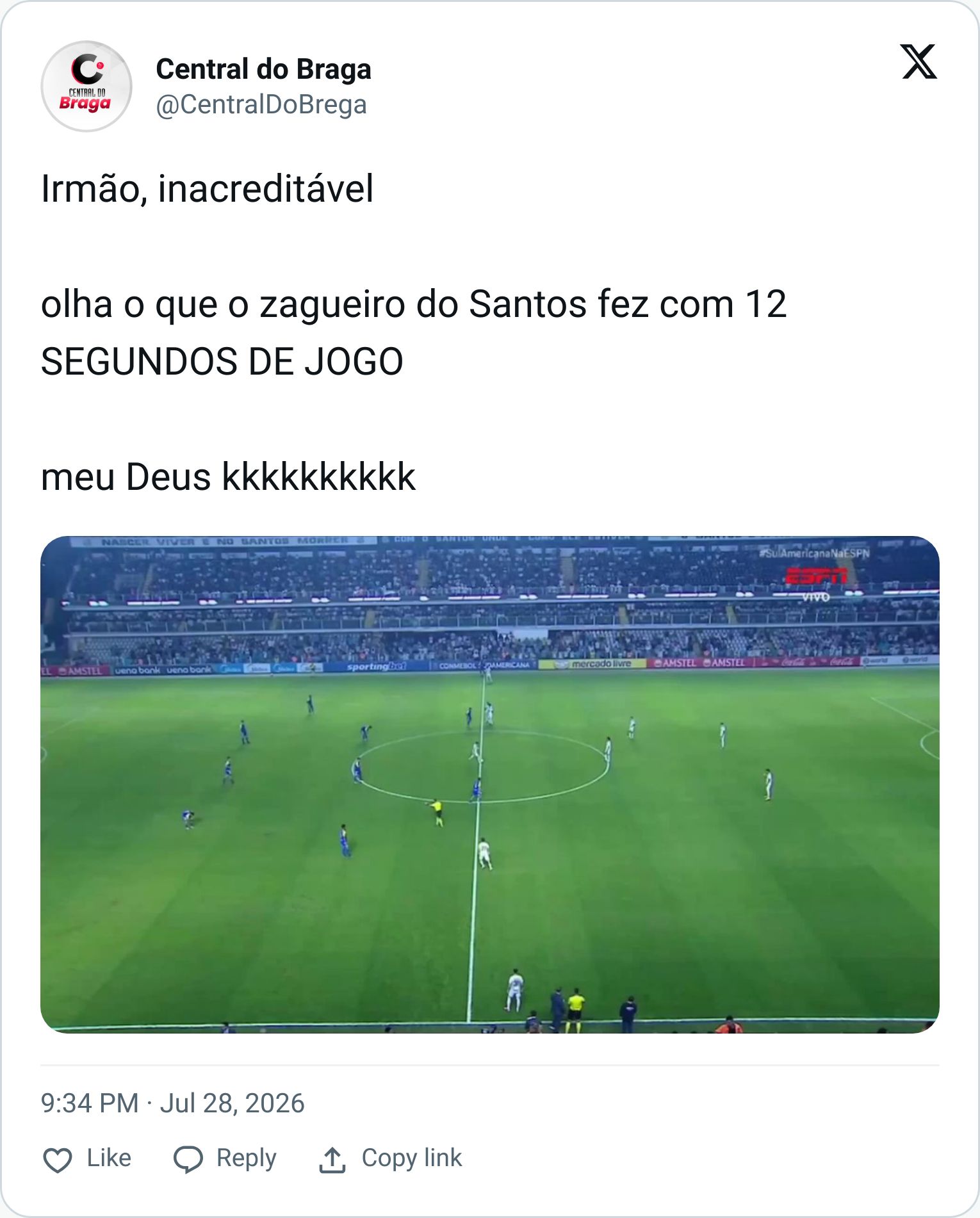 Tweet screenshot