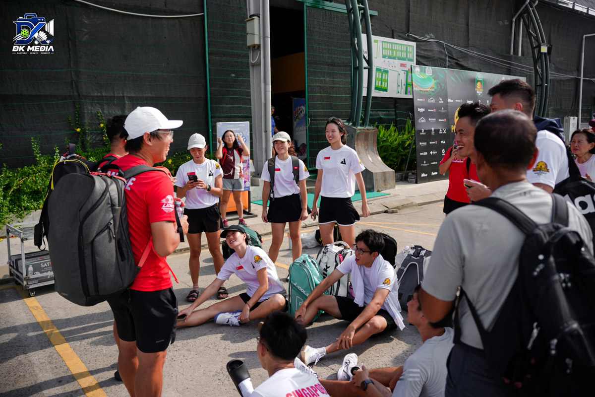 Look at Aron's backpack...like carrying the hopes of a nation.